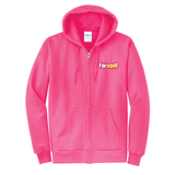 Hoodie Full Zip - Fun Squad Pink