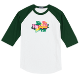 T-shirt Raglan - Island Flowers